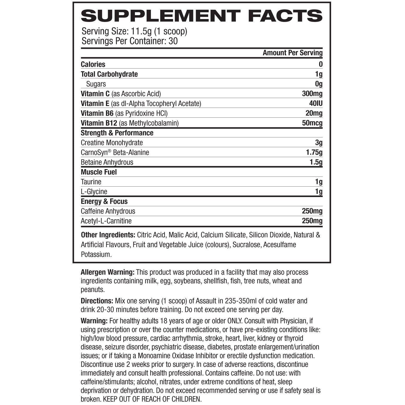 MusclePharm Assault Sport - Gym Freak Supplements