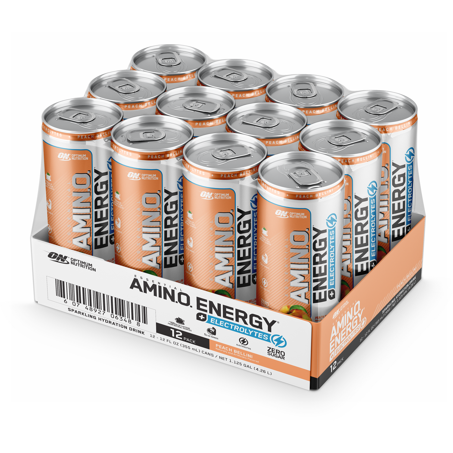 ON Sparkling Amino Energy RTD 12pk - Gym Freak Supplements